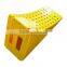 plastic wheel chock with metal part