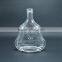 700ml Fancy Shaped Clear Glass Liquor Bottle With Cork Cap