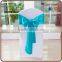 vivid color chiffon satin fabric chair sash for chair deco