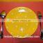 High quality wholesale yellow ceramic plate with polka dots