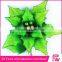 2015 hot sale decorative nature linen giant artificial christmas flowers with letters