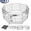 24" 30" 36" 42" 48" Dog Playpen Metal Wire Crate Pet Puppy Fence Exercise Cage