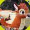 2017 new design lovely plush deer toddlers wooden rocking animals W16D074