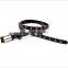 Wholesale Rivets Decorated Pin Buckle Sex Girl Thin PU Waist Belt Adjustable Eyelets Belts