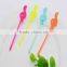 2016 innovative bothday decration cake pick plastic