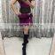 Exquisite purple dance clothes for women QQ057