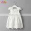 Latest New Model Children Frocks Designs 2016 White Crochet Lace Girl Dress