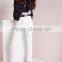 Autumn white high waisted skinny biker ladies jeans OEM service