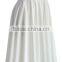 White full circle skirts swing skirt ,back invisible zipper polyester skirt 2017