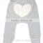 High quality cute beautiful long winter pants with heart designed on bottom