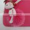 Myfur Bear Attached Customized Animal Fox Fur Pom Pom Key Chain For Bag Charm