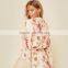 Fall 2018 shearling coat femme floral print robe women's kimono