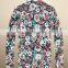 100%Cotton 2014 latest mens casual dress (Floral Fabric)