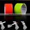 Custom night high visibility reflective Cuff Strap Snap Pop Band Bracelets