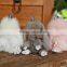 2017 Hot Selling Mink Fur Keyring/Popular Real Fur Ball Mink Fur Rabbit Shpe Keychain