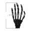 Black Plastic Embellishment Findings Skull Hand Halloween Ornaments