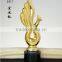 2017 New Design Gold plated Chanticleer Trophy Chanticleer Award for Business Gift