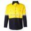 OEM manufacture TC Drill button mechanic breathable work shirts wholesale