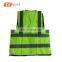 ANSI class 2 100% polyester knitted fabric roadway safety vest