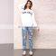 Cheap Hoodies Wholesale 100% Cotton White Color Printing Words Hoodies