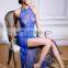 Royal blue long Tank latest nighty designs
