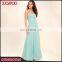 New arrival elegant chiffon maxi gown party wear evening dress 2017 strapless women prom dress