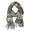 2016 New Style Square Jacquard Scarf Winter Woolen Thick Lambs Wool Lady Shawl