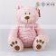 yuankang beautiful pink color teddy bear for girl