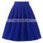 Belle Poque Women Midi Skirt 2016 Blue Vintage Skirts Pinup Skirt BP000154-3