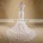 Elegant Scoop Neckline Mermaid Sexy See Through Back Beads & Lace Chapel Train Wedding Dress