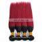 Ombre Brazilian Virgin Hair Straight Burgundy Brazilian Hair Weave Bundles