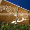 decorative wall panels CORTEN-A steel laser cut garden screen