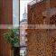 Perforated Corten Steel Laser Cut Wall Cladding for construction