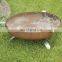 Corten Steel Round fire pit Bowl Dish Burner