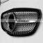 High Quality Black Diamond Star Style ABS Front Middle Grille For Mercedes W205 C180 C200 C220 C250 C300 2014-2018