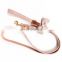 Amazon girl dog Lady British style crown pink bowknot pet collar dog collar Leash harness Set