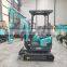 Chinese mini excavator with EPA engine for construction works swing arm