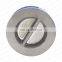 Bundor DN50 PN16 vertical butterfly type double door wafer spring check valve CF8 disc 2inch-12inch wafer non return valve 1 2