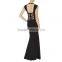 2015 blue v neck sequined gray black celebrity trumpet bandage dress party prom sequined nernaid floor-length dress wholesale