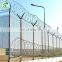 Low cost galvanized welded wire mesh 358 high security anti-climb clearvu fencing