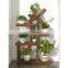 K&B wholesale home decor modern popular cheap solid wood flower pots rack corner stand