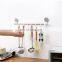 2019 Top sale  bathroom wall towel shelf with hanging hooks No Drilling towel rack