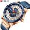 Curren 8374 Nice Quartz Watches for Men Analog Fashion Leather Unusual Custom Brand Watch