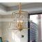 New design modern 3-lights crystal pendant light foyer flower lamp hallway