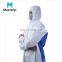 Microporous Combined with SMS Wholesale Price Industrial Use Back Splicing Breathable Coverall with Zipper and Custom Service