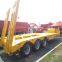 Low flatbed semi-trailer Hook plate semi-trailer Large cargo transportation