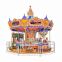 Small Kids Rides Rotating Horse Shopping Mall Mini Upper Drive Merry Go Round Carousel