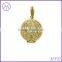 Brass round shaped locket for women