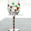 CE/EU/FDA/SGS/LFGB HIGH QUALITY BLACK AND WHITE WINE GLASS ,HAND PAINTED WINE GLASS