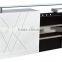 Black and White Elegant Classic Checkout Receiption Counter, Barber Salon Shop Equipment Supplies